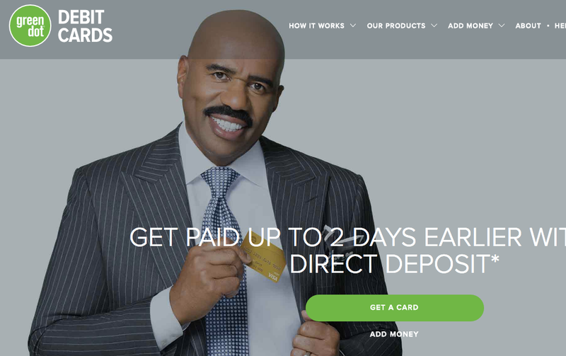 Of course Steve Harvey is a prepaid-debit-card spokesperson. (Screenshot)